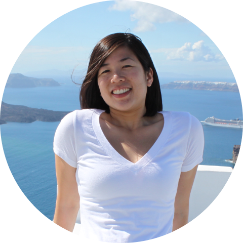 Picture of woman against ocean background